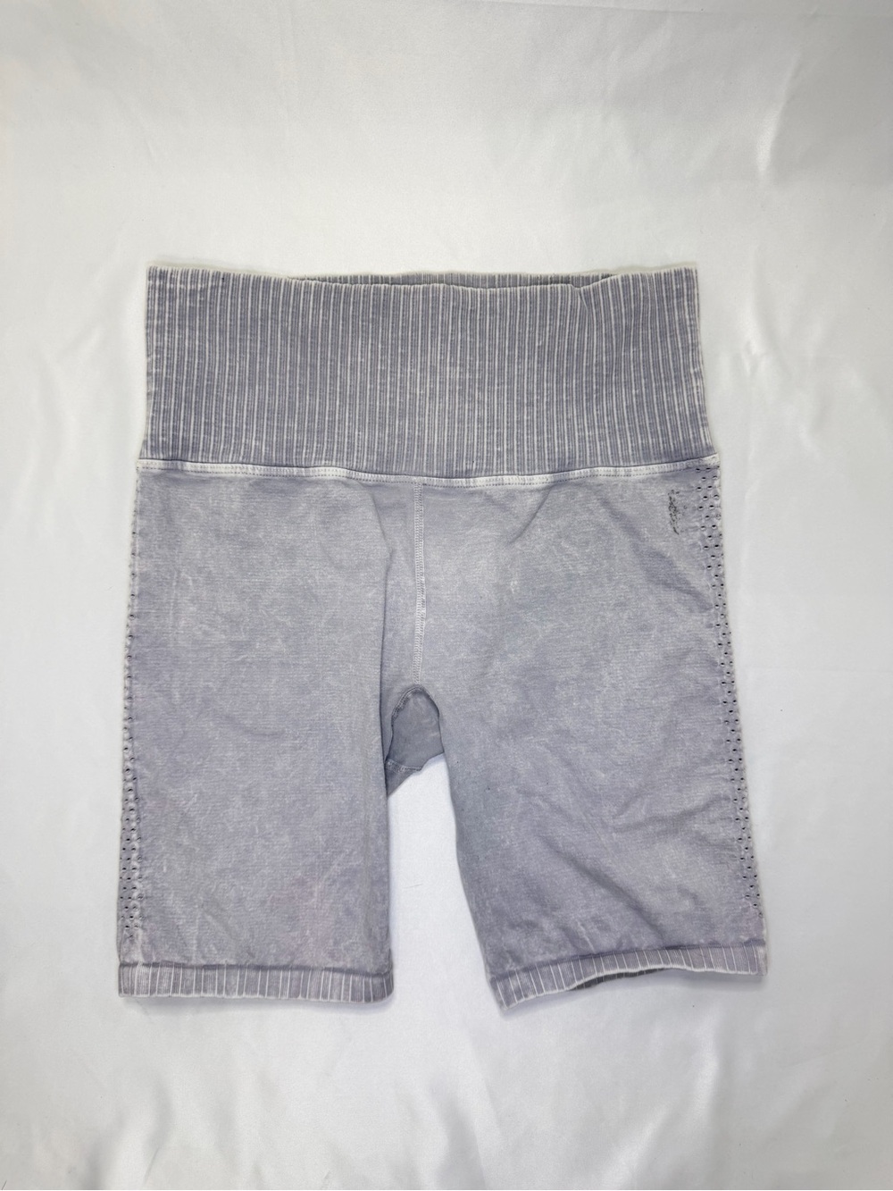 Free People Movement Washed Gray Biker Shorts